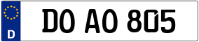 Trailer License Plate